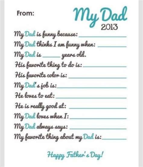 Cute Letter Fathers Day Idea Trusper