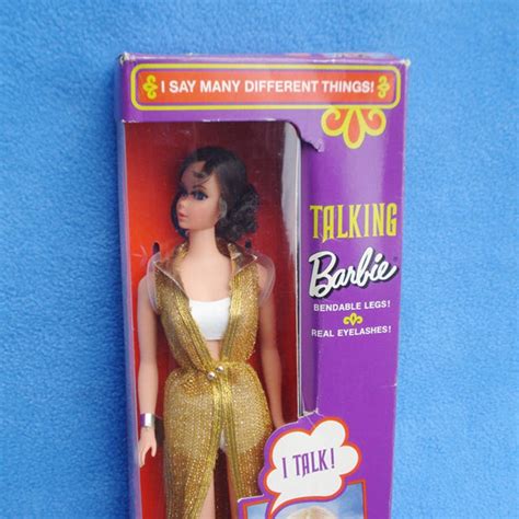 1969 Barbie Nrfb Talking Brunette Mod Era Mattel Barbie With Etsy