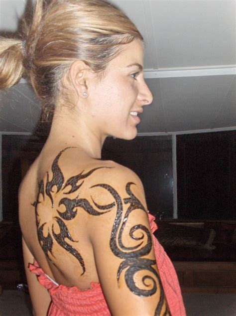 Tribal Shoulder Tattoo Design For Women Sheplanet