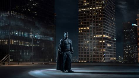 Download 1920x1080 Wallpaper Batman Downtown Gotham Building Roof