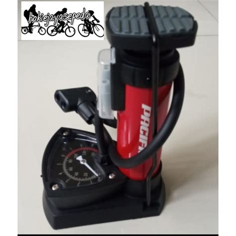 Jual Pompa Sepeda Kaki Foot Bicycle Pump Untuk Sepeda Dan Motor Dengan Meteran Shopee Indonesia