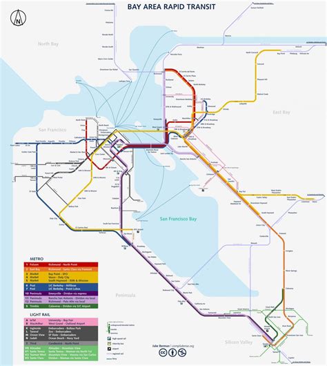 Mapa Del Tren De San Francisco L Neas De Tren Y Estaciones De Tren De