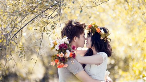 Love Couples With Flowers, HD Love, 4k Wallpapers, Images, Backgrounds ...