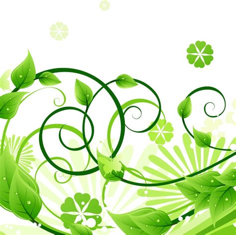 Tapi tahu kah kamu jika batik tidak hanya berasal dari daerah. Green Floral Vector Illustration | Free Vector Graphics ...