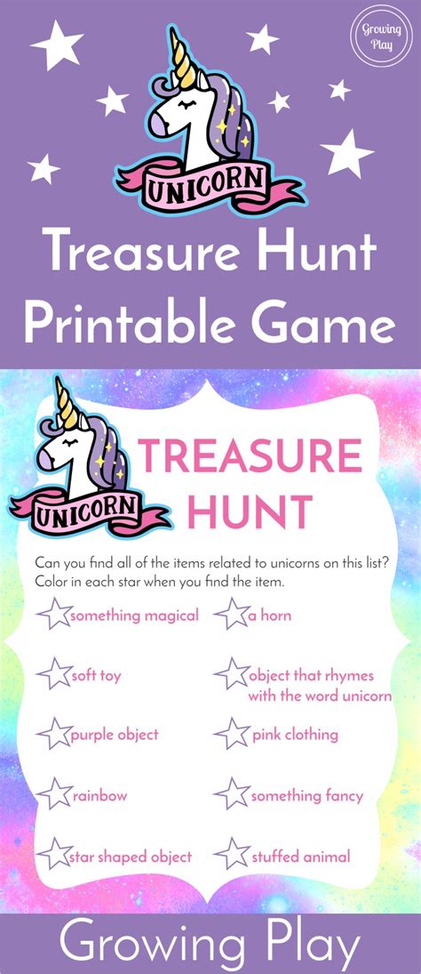 At home treasure hunt instructions for parents. Unicorn Treasure Hunt Game FREE Printable - Growing Play