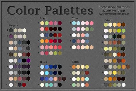 80 Paletas De Colores Para Photoshop Y Otros Programas Adobe