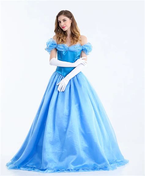 Buy Online Cinderella Costume Adult Princess Cinderella Dress Halloween