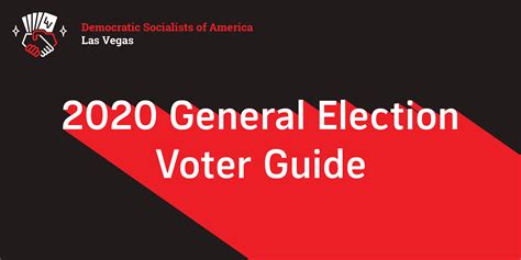 Voter Guide 2020 General Election Las Vegas Dsa