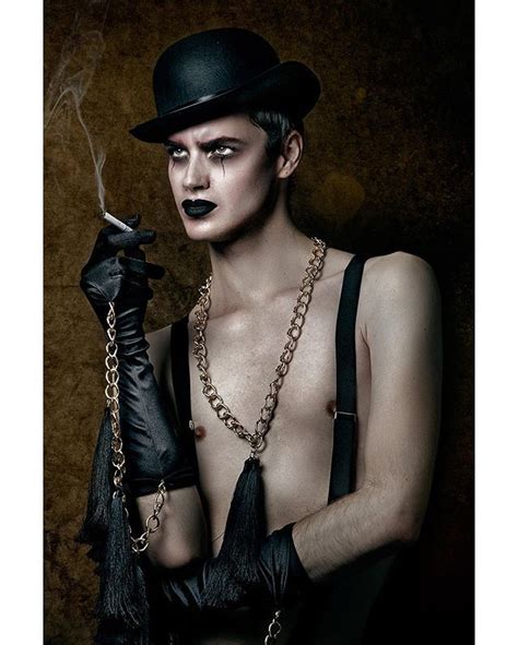 Earlier the courageous look was associated with a short militaristic haircut. Dark Beauty Mag in 2020 | Circus makeup, Steampunk makeup ...