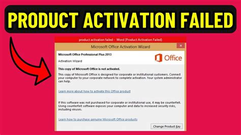 How To Fix Product Activation Failed Microsoft Office Easy Fix 2024