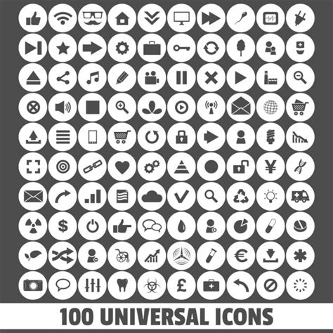 Universal Icons Symbols