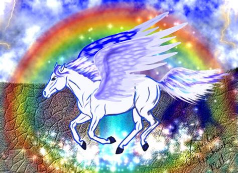 Pegasus In Rainbow By Kenshinkyo On Deviantart
