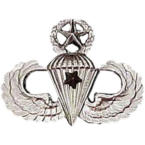 Army Badge Regular Mirror Finish Master Combat Parachutist 1st Award