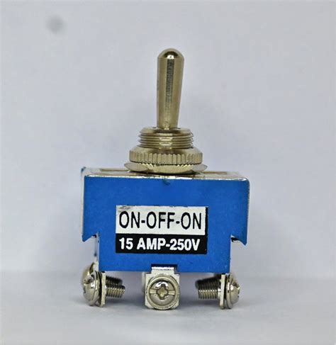 Metal SP 004 DPDT On Off Toggle Switch Three Position Center OFF