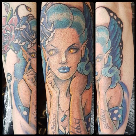 Blue Fairy Rockabilly Pinup Tattoo By Steve Malley Tattoos