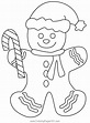 Gingerbread Man Coloring Page for Kids - Free Christmas Cartoons ...