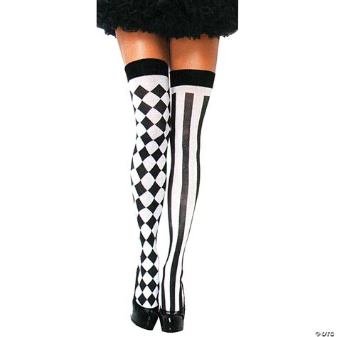 Harlequin Thigh High Stockings