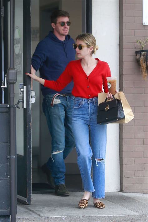 Emma Roberts In A Blue Ripped Jeans Was Seen Out With Garrett Hedlund