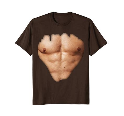 New Tee Fake Muscle Abs Six Packs Abs Men Under Clothes