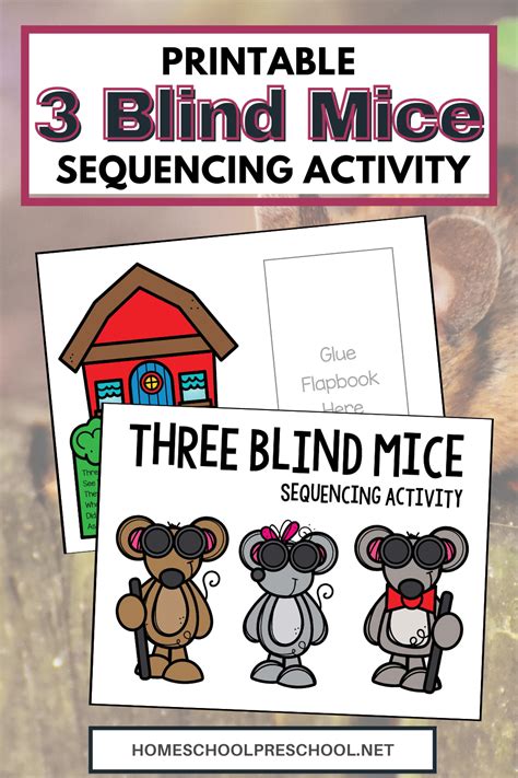 Three Blind Mice Sequencing Alphabet Activities Preschool Nursery