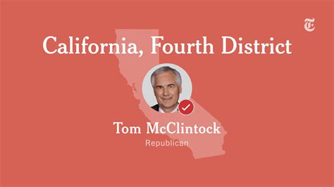 California Fourth Congressional District Results Tom Mcclintock Vs