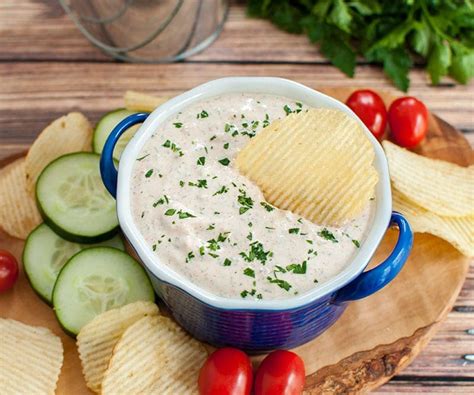 Easy Sour Cream Dip For Chips Or Veggies Dip Recipe Creations