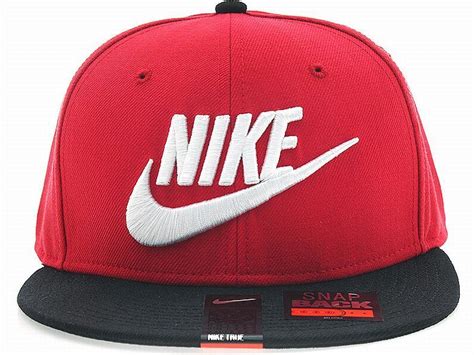 Nike Futura True 2 Snapback Cap Red Black Embroidery Logo Hip Hop Hat