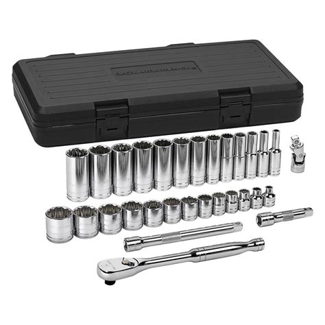 Gearwrench 80568 38 Drive 12 Point Sae Ratchet And Socket Set 30