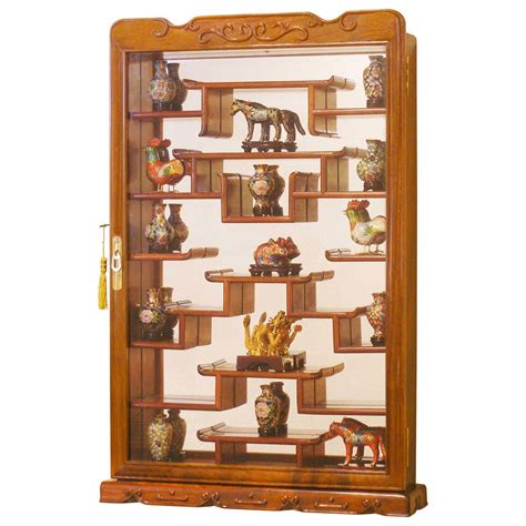 Hanging wall display case curio cabinets are great for any decor. Rosewood Wall Curio Display Cabinet - Completely hand ...