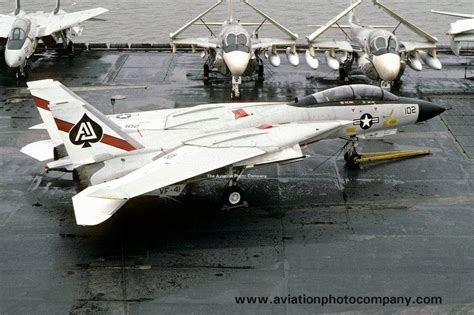 Vf 41black Aces F 14a Tomcat 160383aj 102 On Board Uss Nimitz 1978