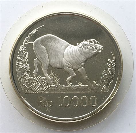 The currency code is myr and currency symbol is rm. Indonesia, Wildlife WWF 10,000 Rupiah (1987) / Proof | MA ...