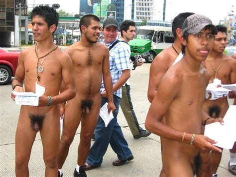Performing Males Nude Protesters