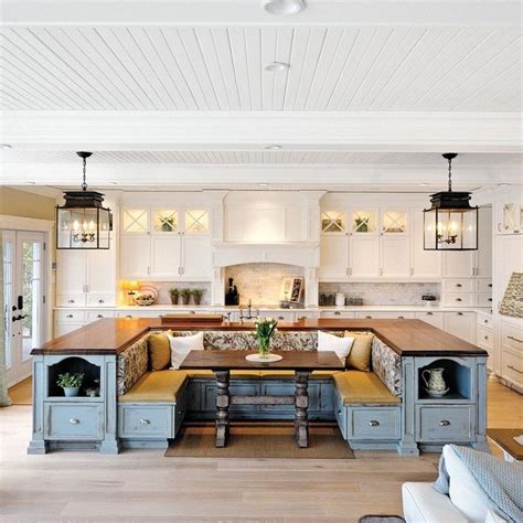 Kitchen Island With Built In Seating 4 Strong Advantages