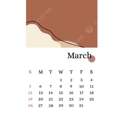 Aesthetic Calendar March 2023 March Journaling Set Desk Calendar Png