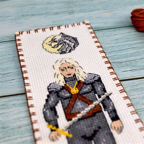 Counted Cross Stitch Pattern Geralt The Witcher Bookmark Etsy
