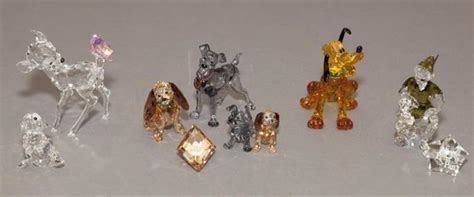 Sold Price Swarovski 10 Assorted Crystal Figurines Disney Characters