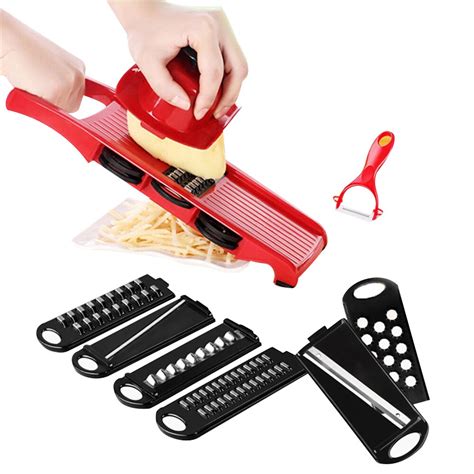 Manual Mandoline Vegetable Fruit Slicer Grater Cutter Stainless Steel