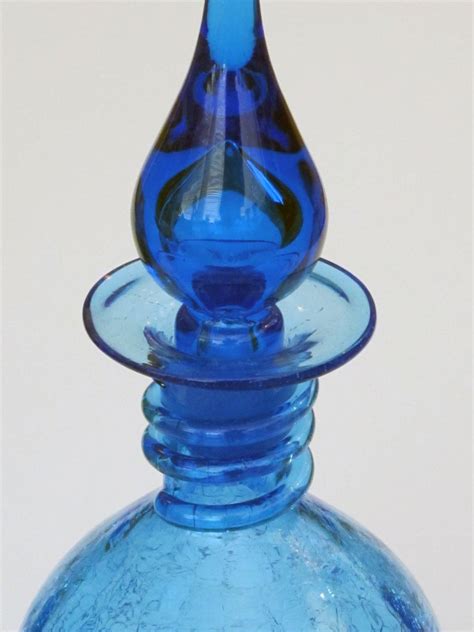 Rare Set Of 3 American Art Glass Decanters By Joel Myers For Blenko Glassworks At 1stdibs