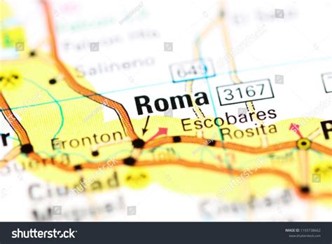 Roma Texas Usa On Map Stock Photo Edit Now 1193738662 Roma Texas