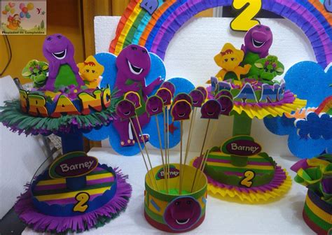 Barney Centerpiece Barney Birthday Party Barney Party 1st Birthday