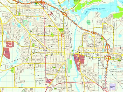 Albany Map Eps Illustrator Vector City Maps Usa America Eps