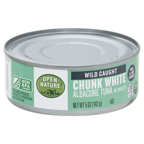 Open Nature Tuna Albacore Chunk White In Water 5 Oz Shipt