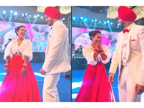 Neha Kakkar And Rohanpreet Singh Groove Together At Their Sangeet Ceremony