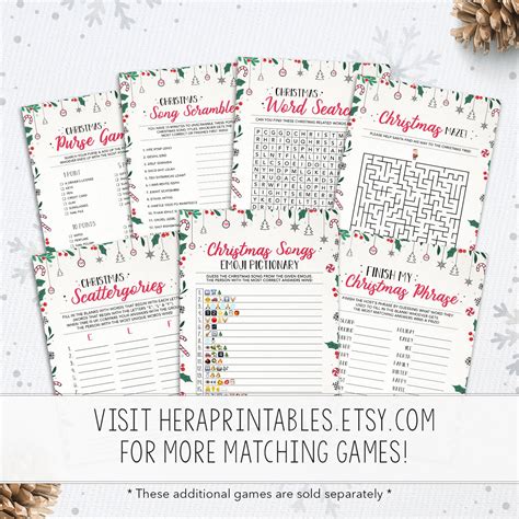 Naughty Or Nice Game Printable Christmas Game Printable Etsy