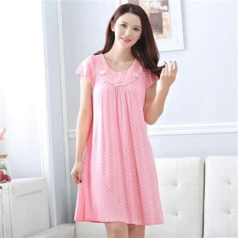 Spring And Autumn New Modal Lace Nightgown Sexy Romantic Elegant Short