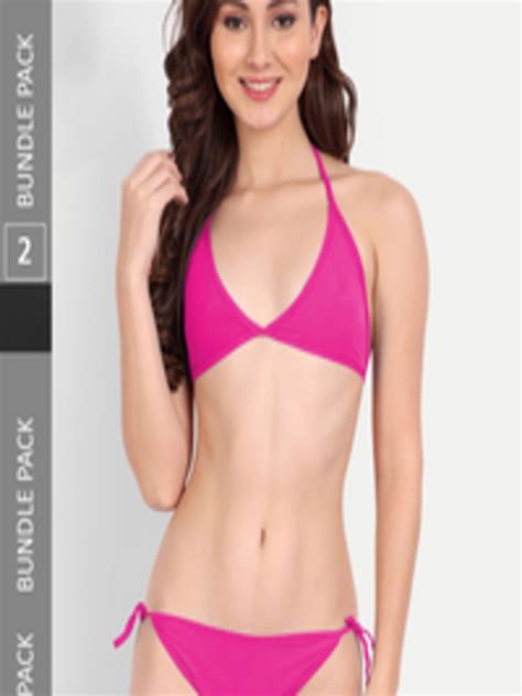 Buy Fims Pack Of 2 Bikini Lingerie Set Lingerie Set For Women 22416514 Myntra