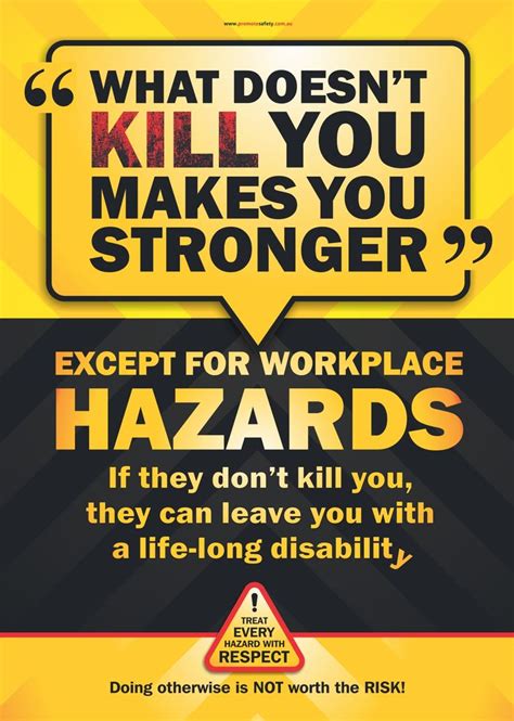 It is essential to feel safe anywhere we are, at work or at home. This Workplace Safety Poster uses a common saying to grab ...