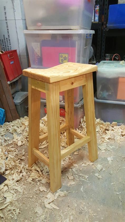 Shop Stool Made With 2 X 4s Stool Woodworking Plans Shop Stool