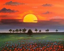 "Afterglow" acrylic painting by jonna wormald for Paint Nite | Summer ...
