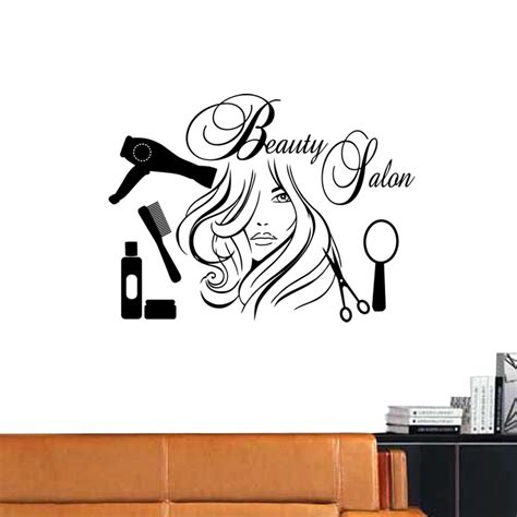 Dctal Hair Salon Sticker Beauty Salon Sex Girl Decal Haircut Posters